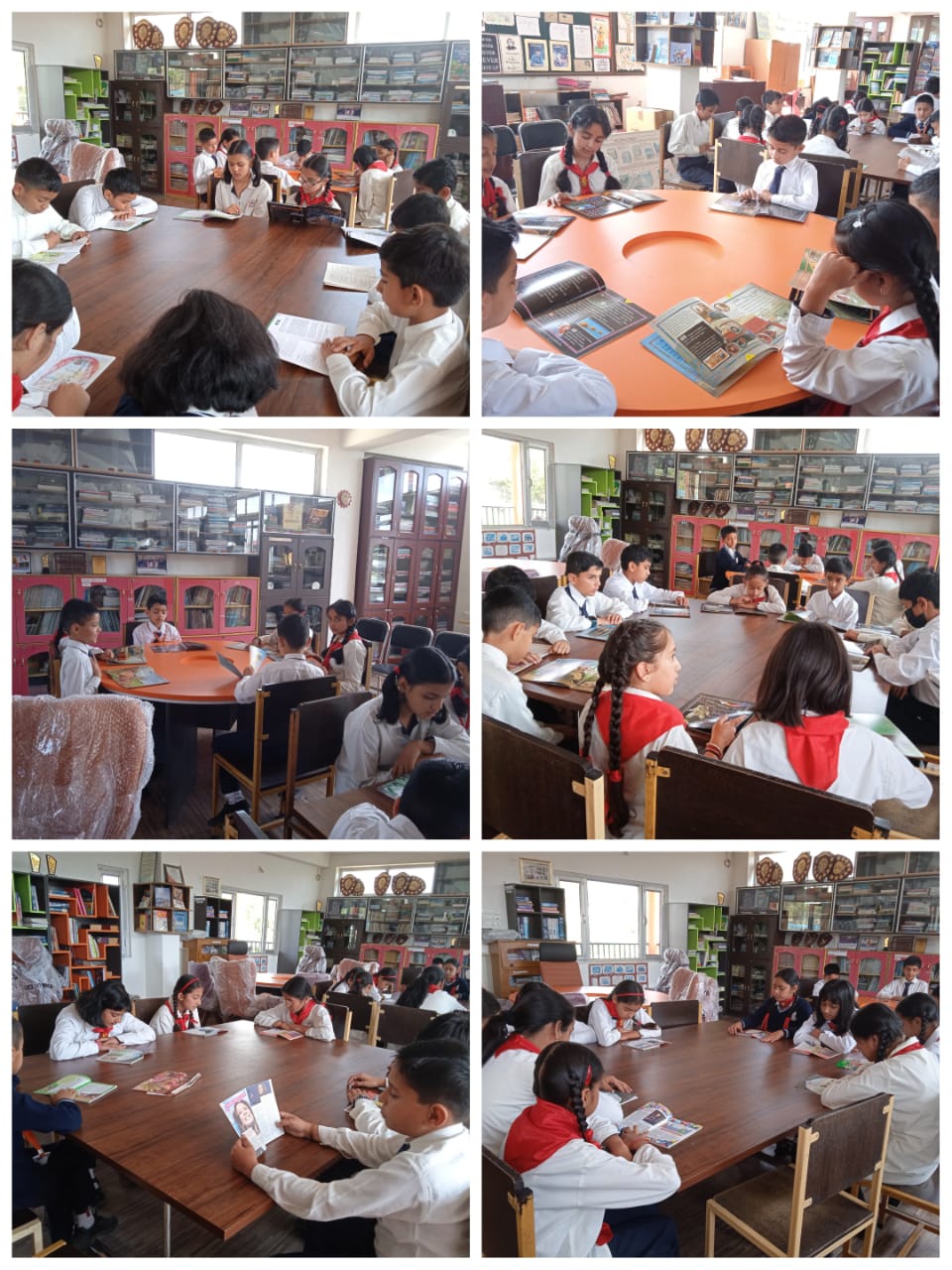 Library Session Inculcating reading habits and importance of Books